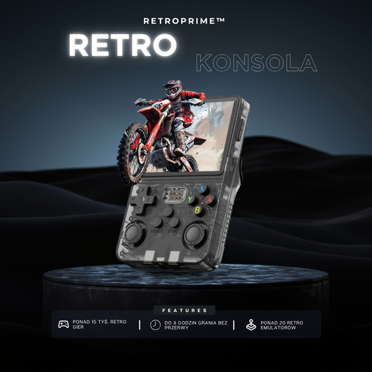 RETROPRIME™ - RETRO KONSOLA PRZENOŚNA | PONAD 15 TYŚ. RETRO GIER