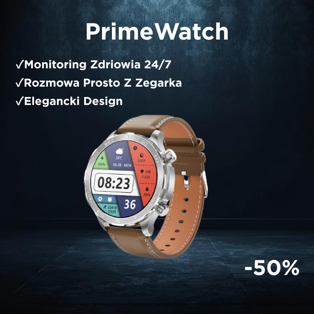 PRIMEWATCH™ - SMARTCH WATCH | EKRAN AMOLED | NFC, GPS I MONITOROWANIE ZDROWIA 24/7