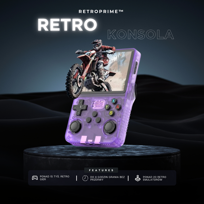 RETROPRIME™ - RETRO KONSOLA PRZENOŚNA | PONAD 15 TYŚ. RETRO GIER