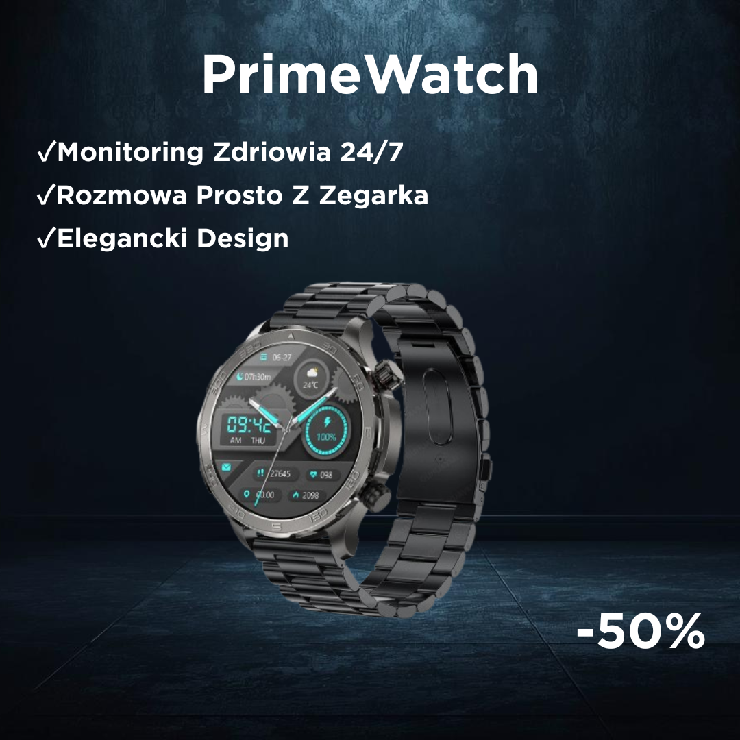 PRIMEWATCH™ - SMARTCH WATCH | EKRAN AMOLED | NFC, GPS I MONITOROWANIE ZDROWIA 24/7